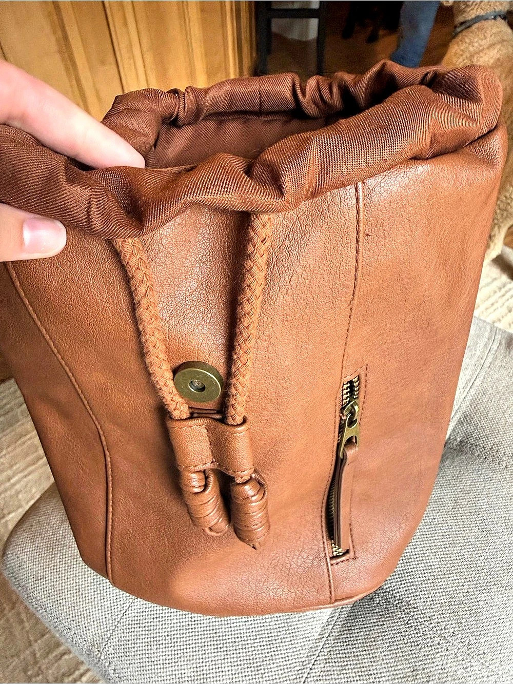 Universal Thread Backpack in Brown - Picture 7 of 9